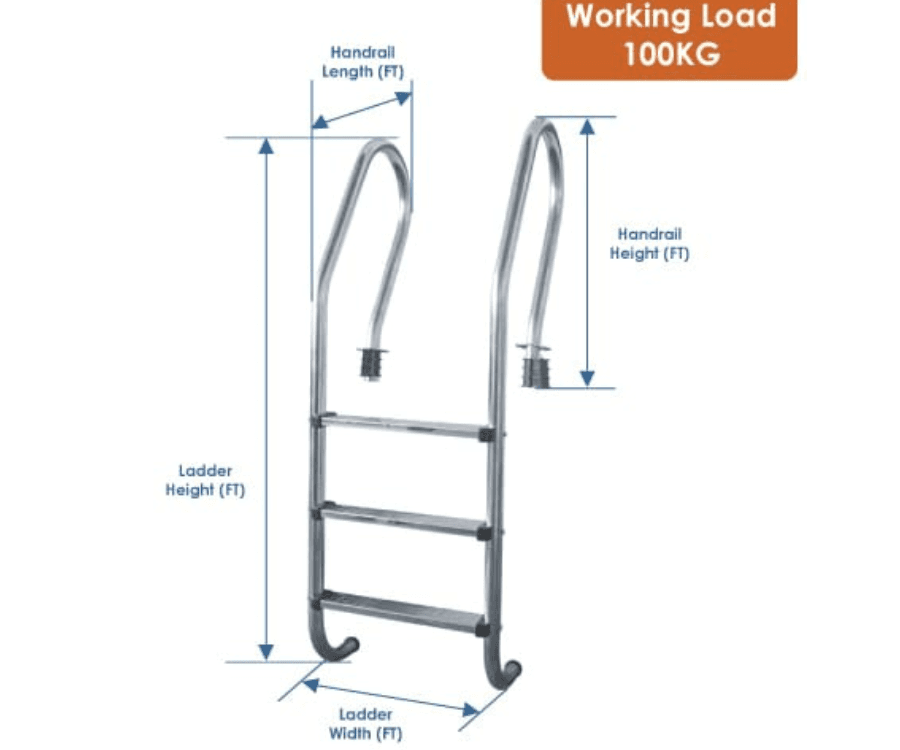 Premium Stainless Steel Pool Ladder Image